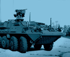 Six wheel tank